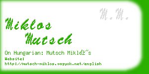 miklos mutsch business card